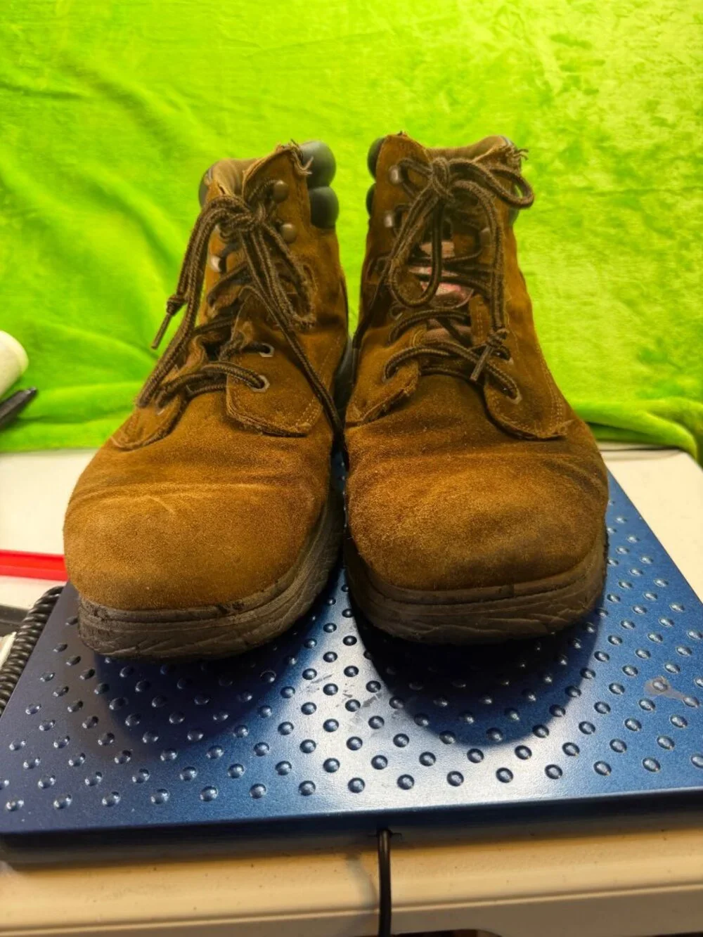 Brahma Suede Work Boots Mens Sz 13 Brown Lace Up Used